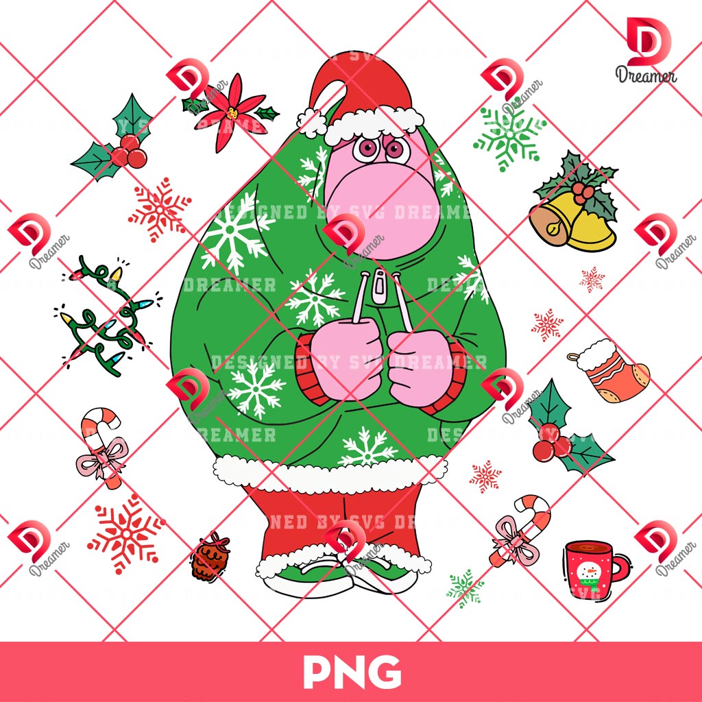 Embarrassment Merry Christmas Inside Out PNG, Disney Movie Inside Out Christmas PNG