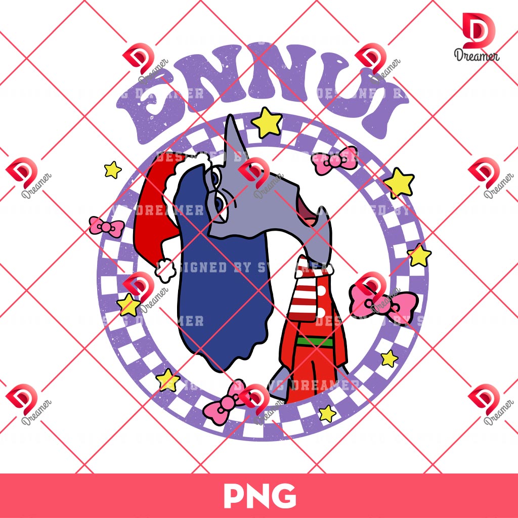 Ennui Inside Out Christmas PNG, Inside Out 2 Cartoon Merry Christmas PNG