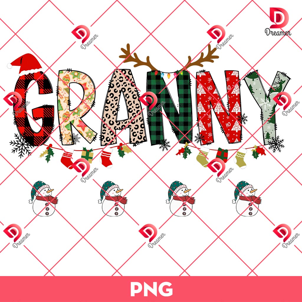 Granny Christmas PNG
