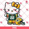 Green Bay Packers Hello Kitty Player PNG, NFL Kitty Packers PNG