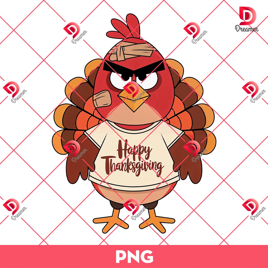 Happy Thanksgiving PNG, Angry Birds Tukey PNG