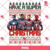 Have A Super Christmas PNG, Christmas Superhero PNG, Hero Movie Characters Xmas PNG