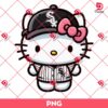 Hello Kitty Chicago White Sox Player PNG, MLB Baseball Hello Kitty PNG