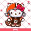 Hello Kitty Cleveland Browns Player PNG, NFL Kitty Browns Team PNG