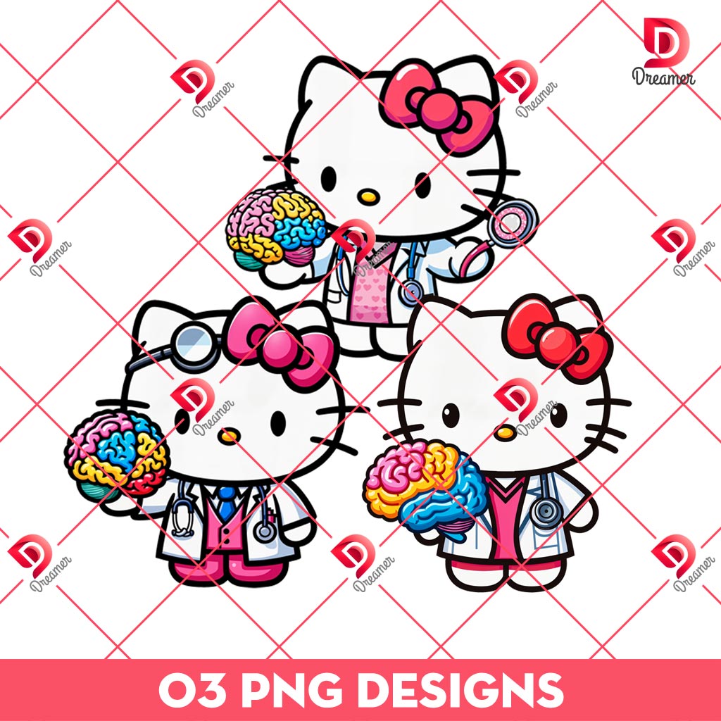 Hello Kitty Doctor Neurologist PNG, Hello Kitty In Hospital PNG