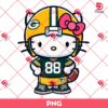Hello Kitty Green Bay Packers Player PNG, NFL Hello Kitty GB Packers Team PNG
