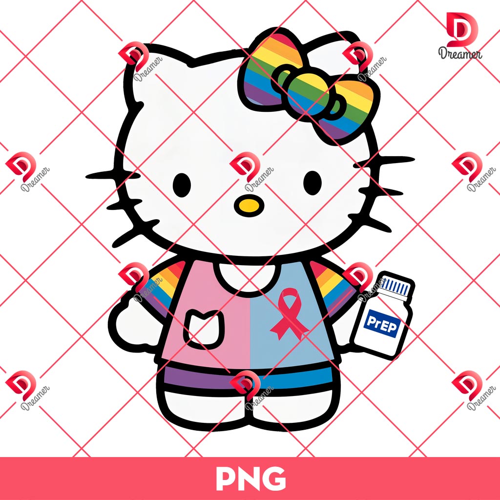 Hello Kitty HIV AIDS Awareness PNG