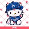 Hello Kitty MLB LA Dodgers Player PNG, Hello Kitty Baseball Los Angeles Dodgers Team PNG