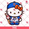 Hello Kitty NY Mets Baseball Player PNG, MLB Baseball Hello Kitty Mets Team PNG