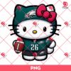 Hello Kitty Philadelphia Eagles Player PNG, NFL Kitty Football Team PNG