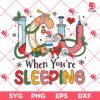 ICU When You Are Sleeping SVG PNG, ICU Christmas SVG PNG, Santa Nurse Christmas SVG PNG
