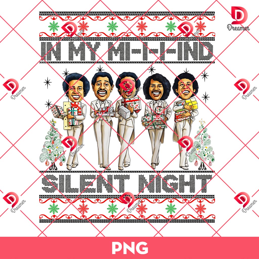 In My Mind Silent Night PNG, African Christmas Silent Night PNG