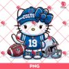 Indianapolis Colts Hello Kitty Player PNG, NFL Football Hello Kitty PNG, Kitty Colts NFL PNG