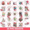 Inside Out 2 Christmas Bundle PNG, Bundle Inside Out Characters Merry Christmas PNG
