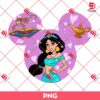 Jasmine Princess In Disney Mouse Head PNG, Disney Princess PNG
