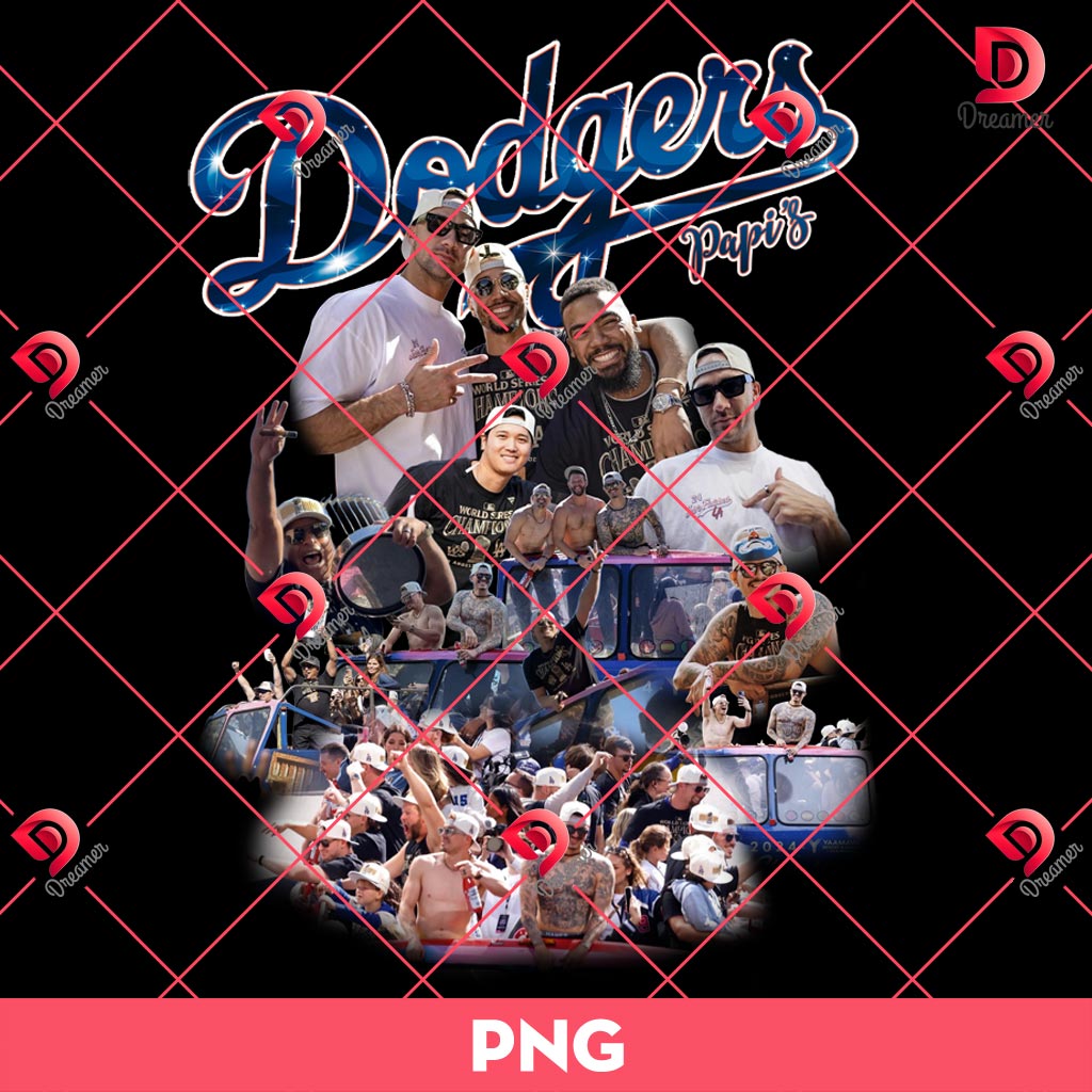 LA Dodgers Daddies PNG, Los Angeles Dodgers Teams PNG