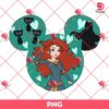 Merida Princess In Disney Mouse Head PNG, Disney Princess PNG