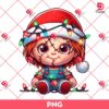 Merry Christmas Cute Chucky PNG, Horror Characters Christmas PNG