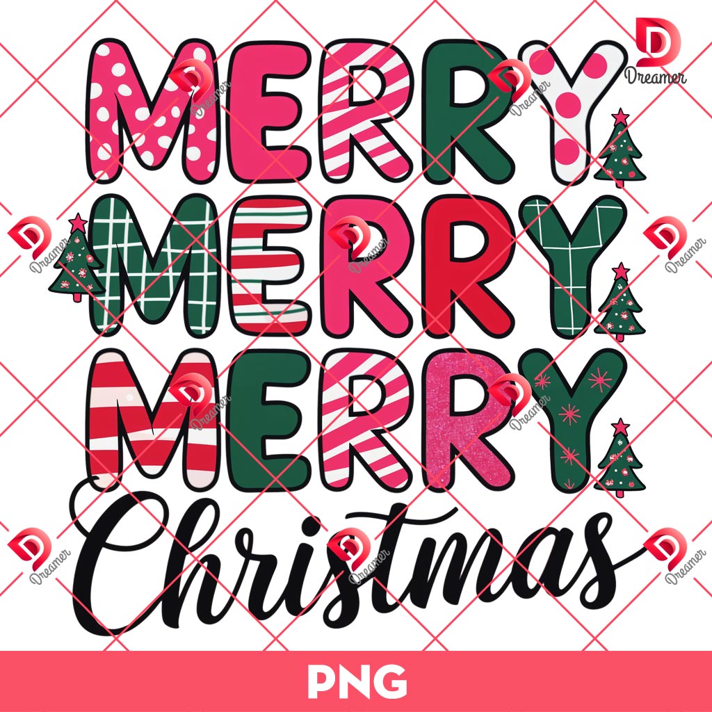 Merry Merry Merry Christmas PNG