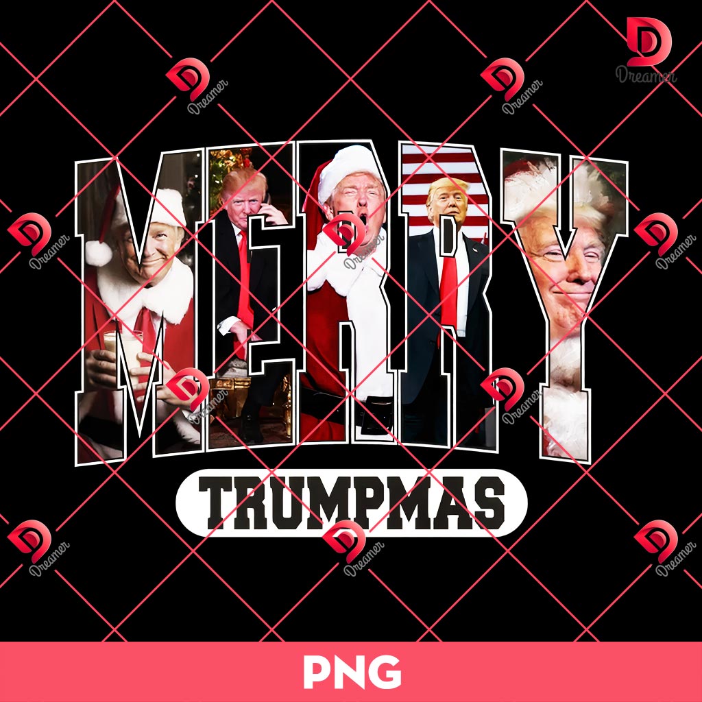 Merry Trumpmas PNG, Donald Trump Merry Christmas PNG, Trump 2024 PNG