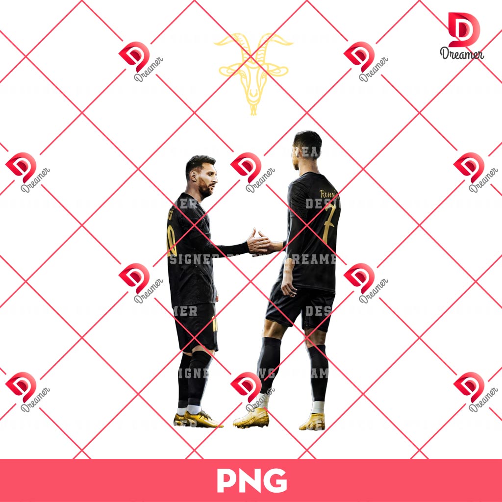 Messi And Ronaldo Goat PNG