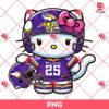 Minnesota Vikings Football Hello Kitty PNG, Hello Kitty NFL Vikings Team PNG