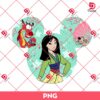 Mulan In Disney Mouse Head PNG, Disney Princess PNG