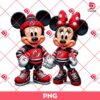New Jersey Devils Mickey Minnie PNG, Disney Friends NHL Hockey Sport PNG