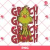 Retro Grinch Christmas PNG, Christmas Design PNG