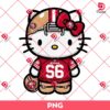 San Francisco 49ers Hello Kitty Player PNG, NFL Football 49ers Hello Kitty PNG