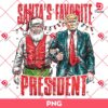Santas Favorite President PNG, Humorous Trump Christmas PNG