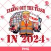 Taking Out The Trash in 2024 PNG, Donald Trump Garbage Truck Patriotic PNG