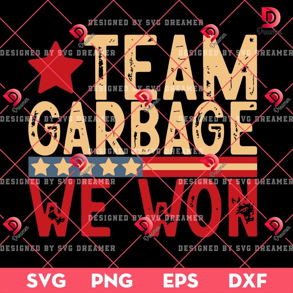 Team Garbage We Won SVG PNG, Team Garbage For Trump 2024 Elections SVG PNG