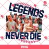 The Sandlot Legends Never Die PNG, Retro Comfort 1990s Sandlot PNG, Baseball Squad Crew PNG