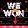Trump Winning Election SVG PNG, President Trump We Won SVG PNG EPS DXF