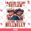 Voting For The Outlaw And Hillbilly Trump Vance PNG, Trump Ridin With The Outlaw PNG