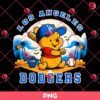 Winnie The Pooh Dodgers PNG, Los Angeles Dodgers World Series Champs PNG