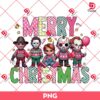 Baby Horror Friends Christmas PNG, Cute Killers Merry Christmas PNG