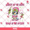 Bluey Christmas Sweatshirt Design PNG, Grinchy Bougie Tee PNG