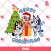 Bluey Merry Christmas PNG, Christmas Movies Friends PNG