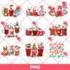 Bundle Coffee Christmas PNG, Merry Christmas Coffee PNG