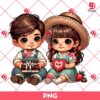 Chicano Couple Valentines Day PNG, Cute Baby Chicana Couple PNG
