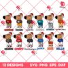 Chill Guy NFL Christmas SVG PNG Bundle, Football Chill Guy PNG Bundle