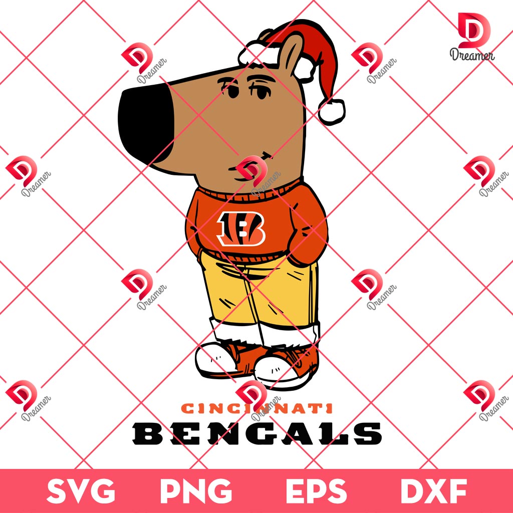 Chill Guy NFL Cincinnati Bengals SVG PNG, Im Just A Chill Guy Football Bengals Team Christmas SVG PNG