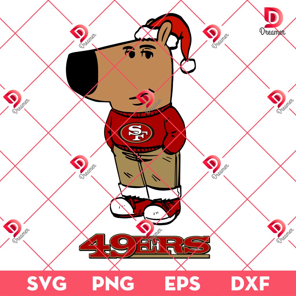 Chill Guy NFL San Francisco 49ers SVG PNG, Im Just A Chill Guy Football 49ers Team Christmas SVG PNG
