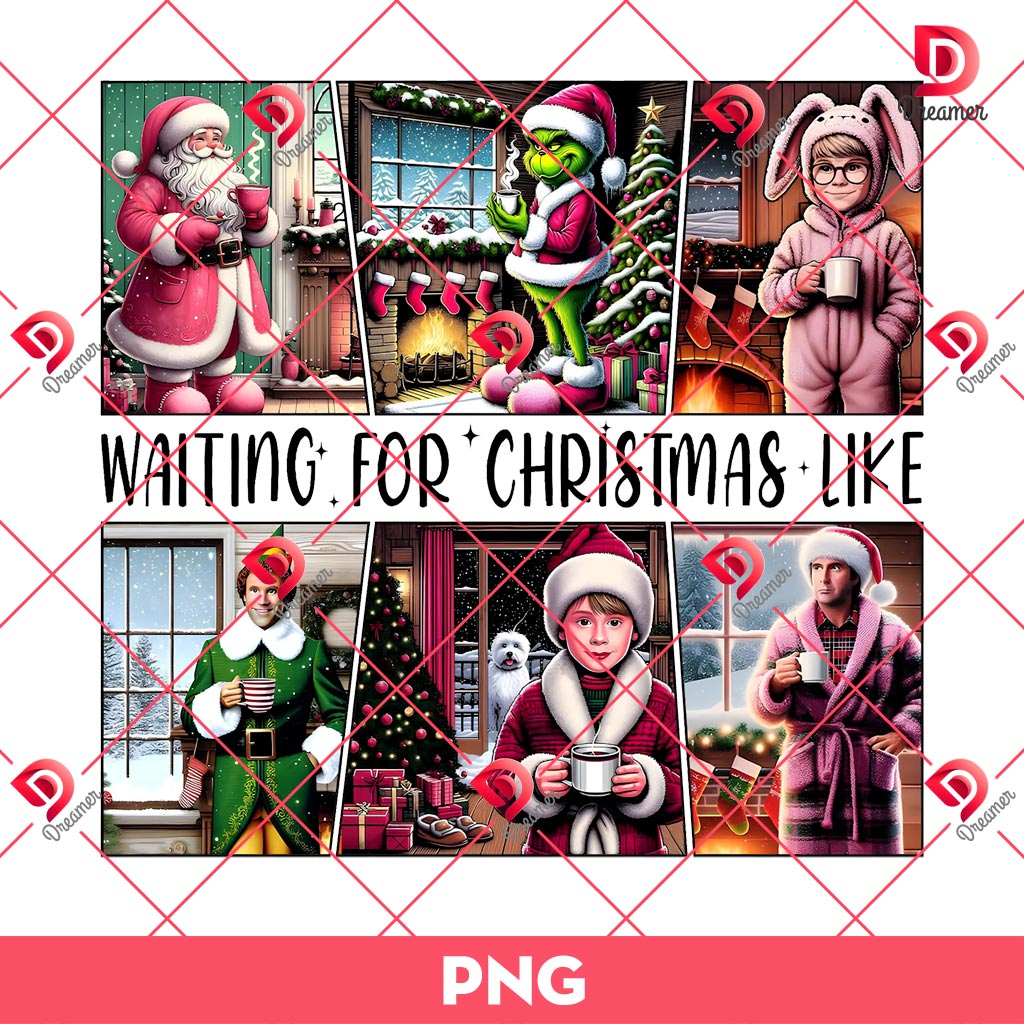 Christmas Movie Characters PNG, Waiting For Christmas Like PNG