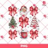 Coquette Bow Christmas PNG, Girly Xmas PNG