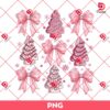Coquette Pink Christmas PNG, Pink Christmas Tree Christmas Bow PNG