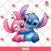 Couple Stitch Valentines Day PNG, Disney Valentines PNG