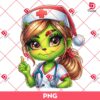 Cute Grinch Nurse PNG, Grinchmas Hospital PNG